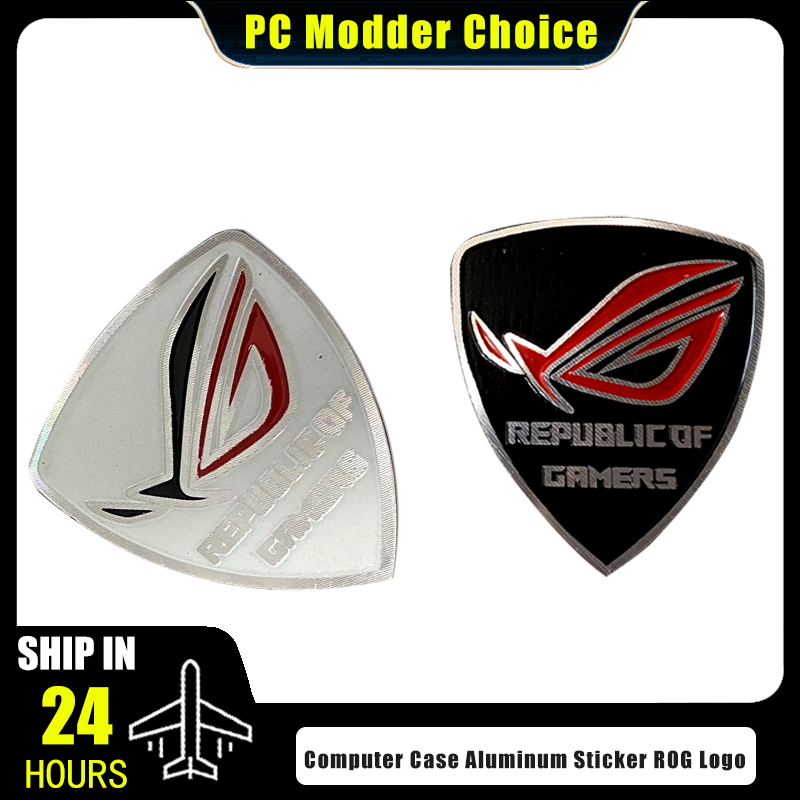 Tablet With All Accessories - Computer Case Aluminum Sticker ROG Logo