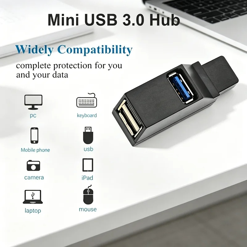 Tablet With All Accessories - USB 3.0 2.0 Rotatable 3 Ports