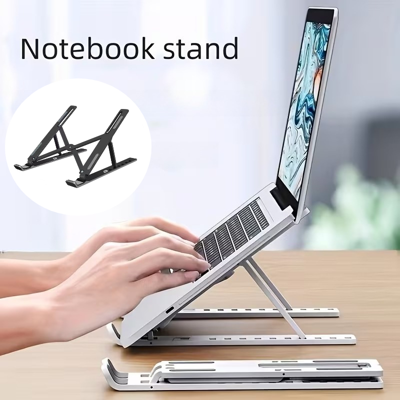 Cooling Stand Tablet - 1pc ABS Ergonomic Laptop Stand Foldable