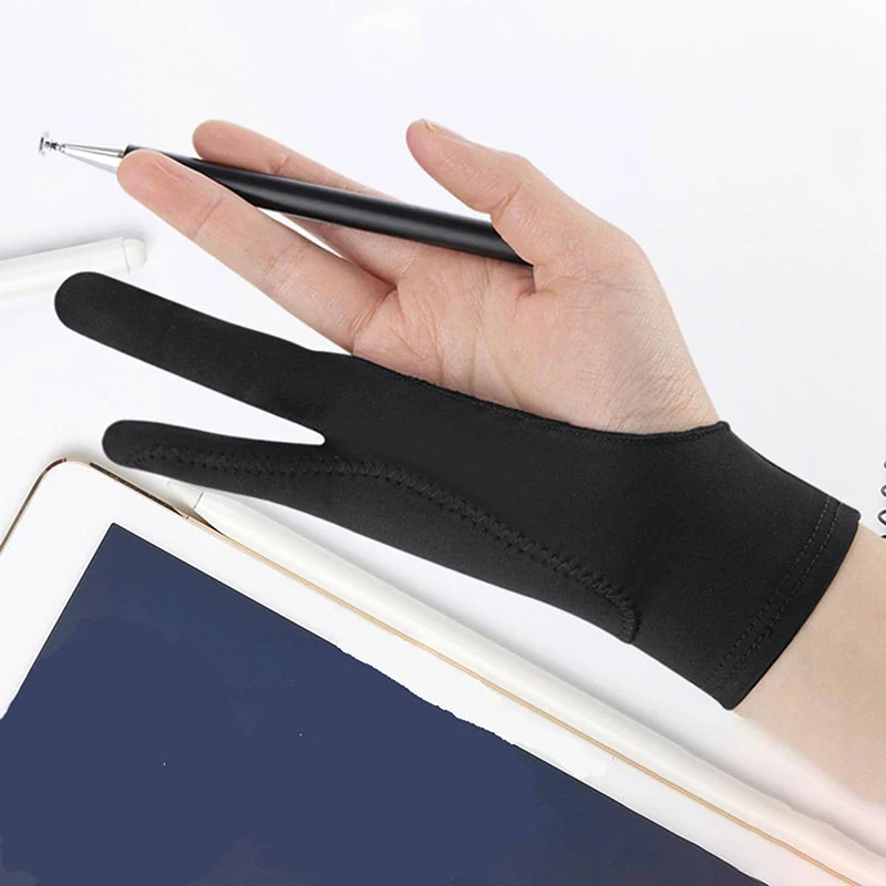 Drawing Glove Artist - 1/2 Layers Art 2 Finger Anti-mistouch