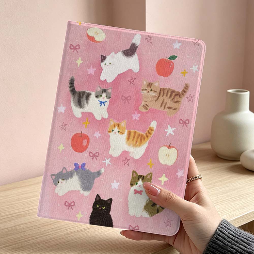 Samsung Tablet S11 Accessories - Art Pink Cat Pattern Soft For