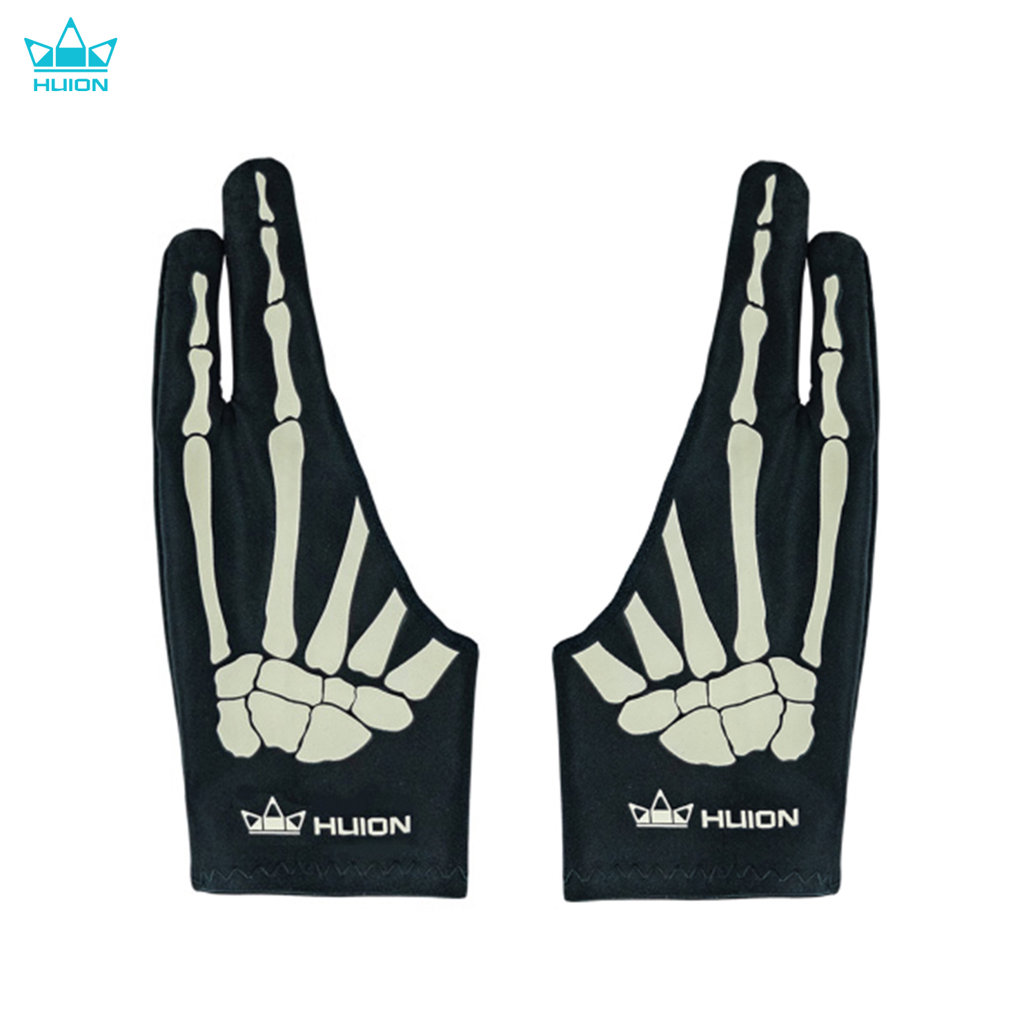 Drawing Glove Artist - Huion Skeleton Glove Two- Finger Anti-fouling