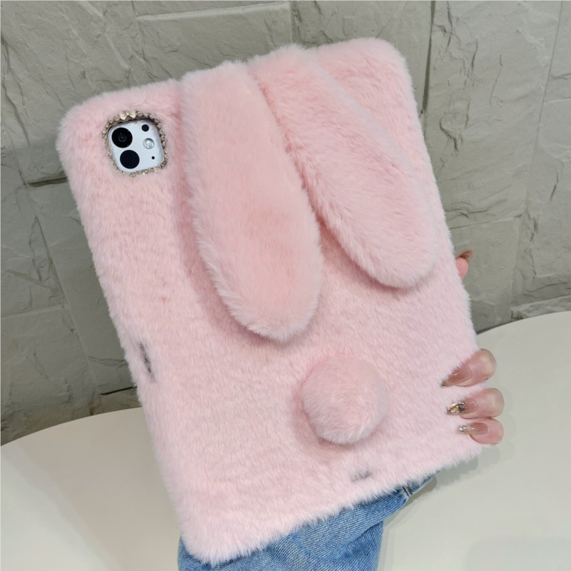 Samsung Tablet S11 Accessories - Cow Print Fluffy Bunny Tablet Case