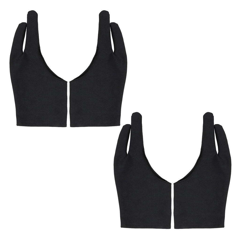 Drawing Glove Artist - 4Pcs Artist Two Finger Gloves Anti-