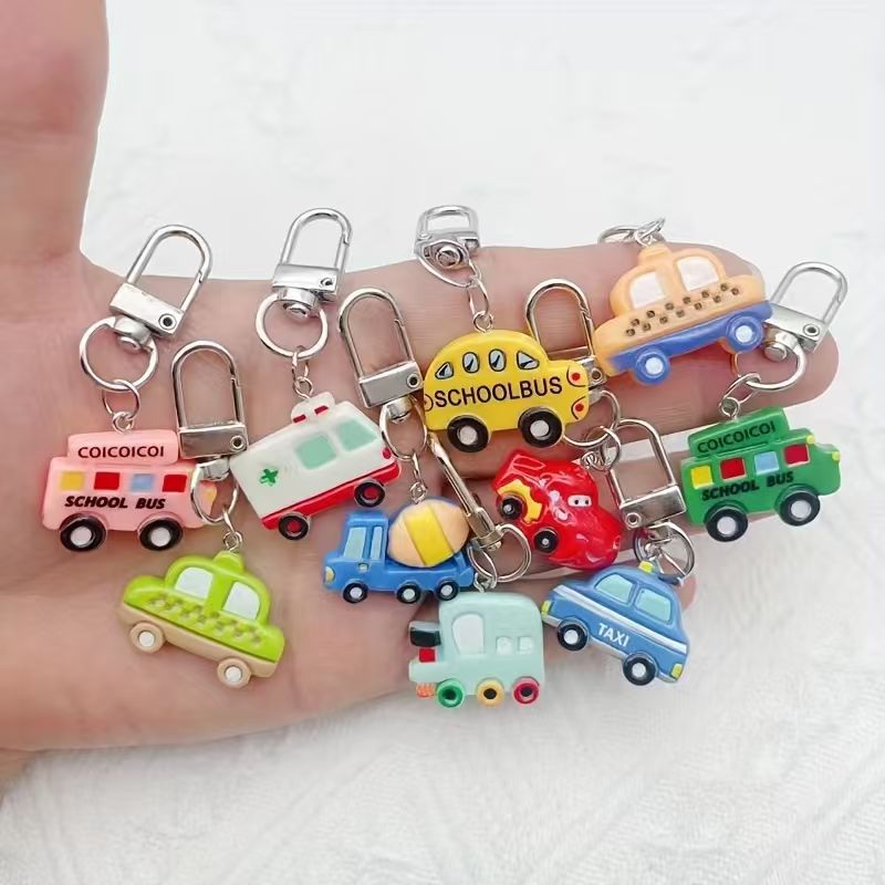 Mobile & Tablet Accessories - 10pcs resin cartoon car keychain, suitable