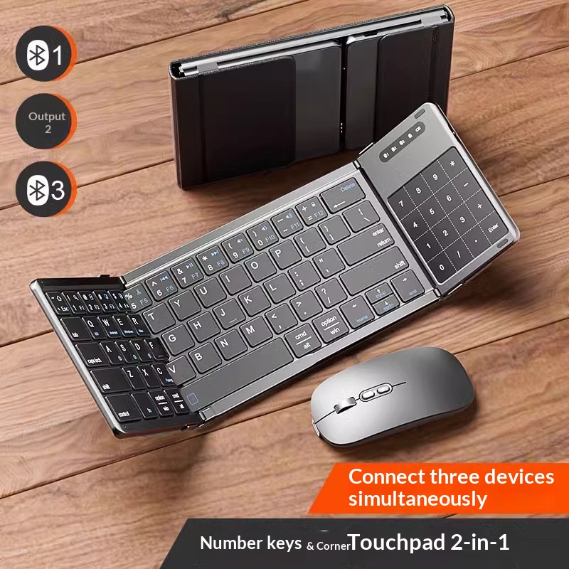 Bluetooth Trackpad - Mengzu Tri Fold Wireless Bluetooth Keyboard