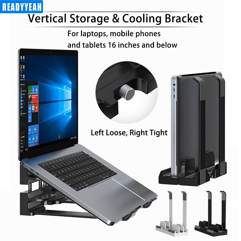 Cooling Stand Tablet - Vertical Laptop Stand For Storage And
