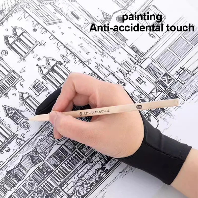 Two-Finger Drawing Gloves Anti - Drawing Glove Artist review and price
