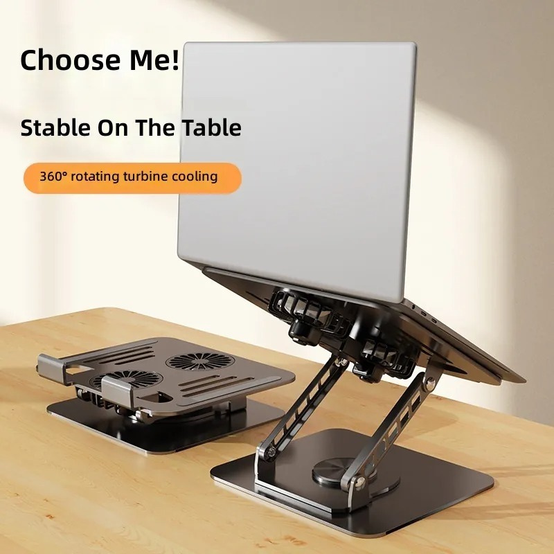 360 Degree Rotating Carbon Ste - Cooling Stand Tablet review and price