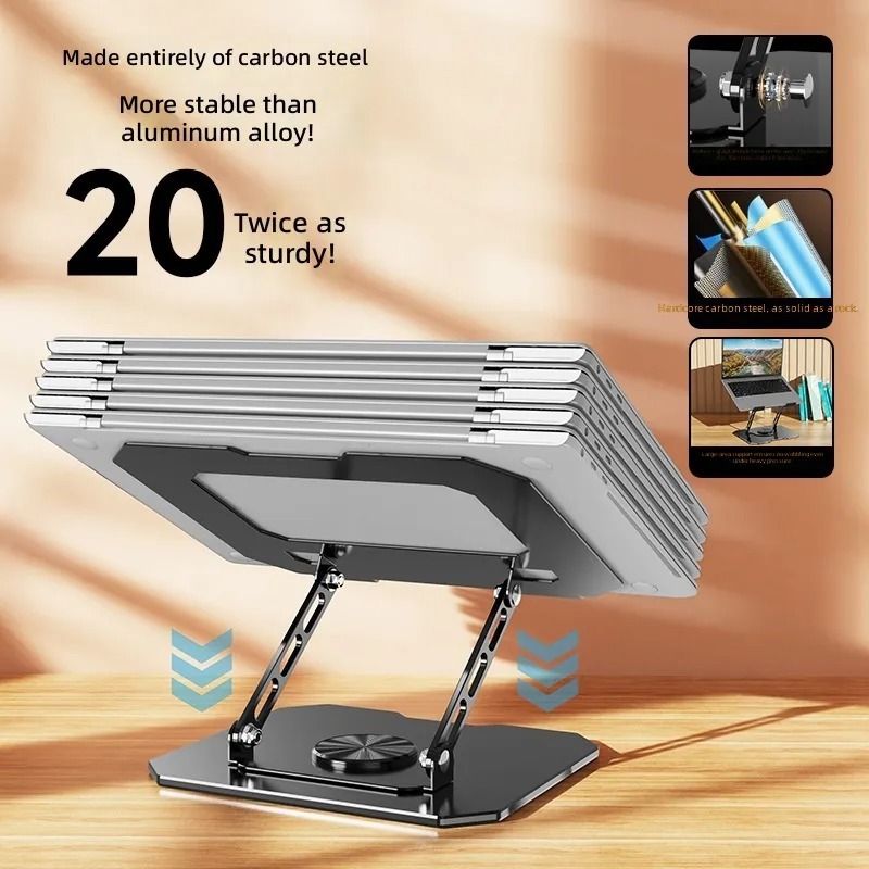 360 Degree Rotating Carbon Ste - Cooling Stand Tablet review and price
