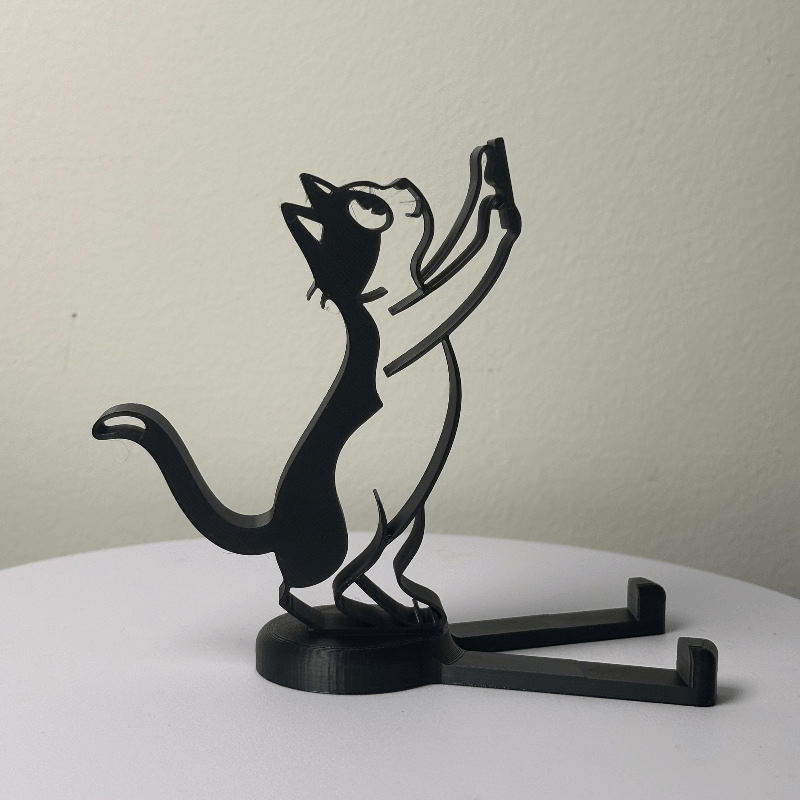 Abstract Hollow Line Cat Phone - Tablet Stand Accessories review and price