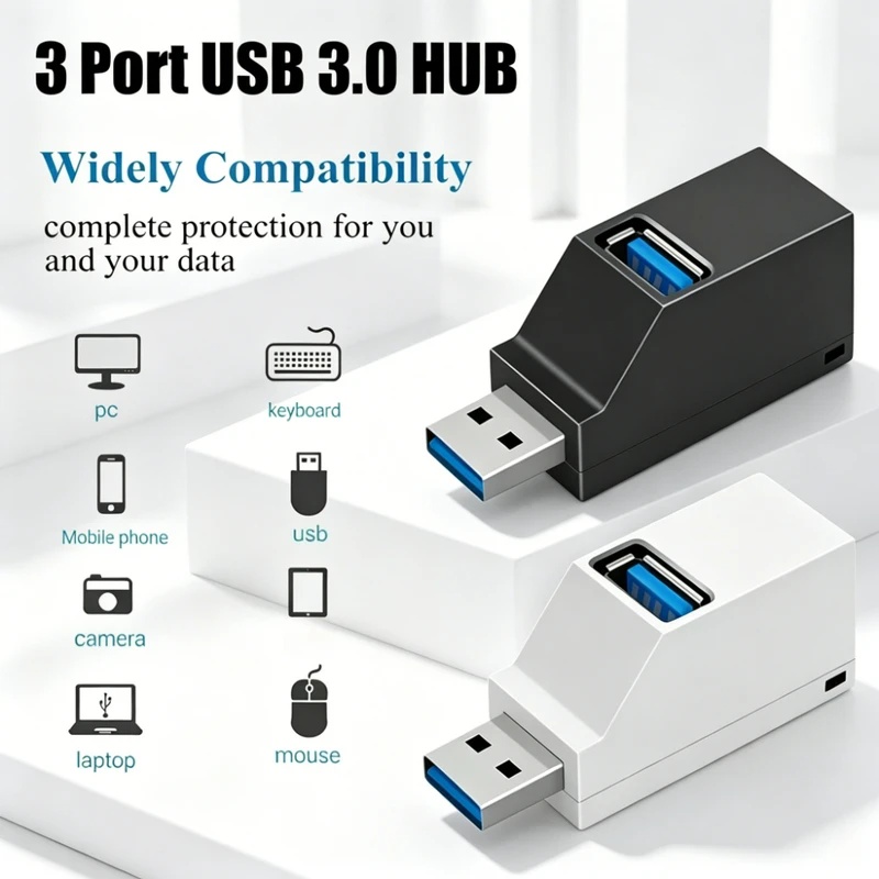 USB 3.0 2.0 Rotatable 3 Ports  - Tablet With All Accessories review and price