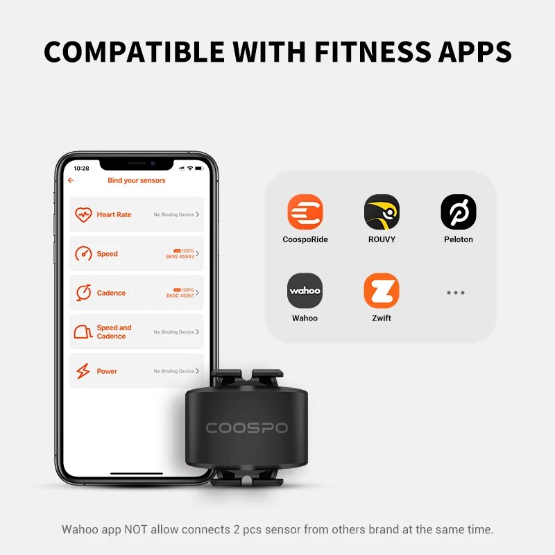 COOSPO BK9 Bike Speed/Cadence  - Bluetooth Trackpad review and price
