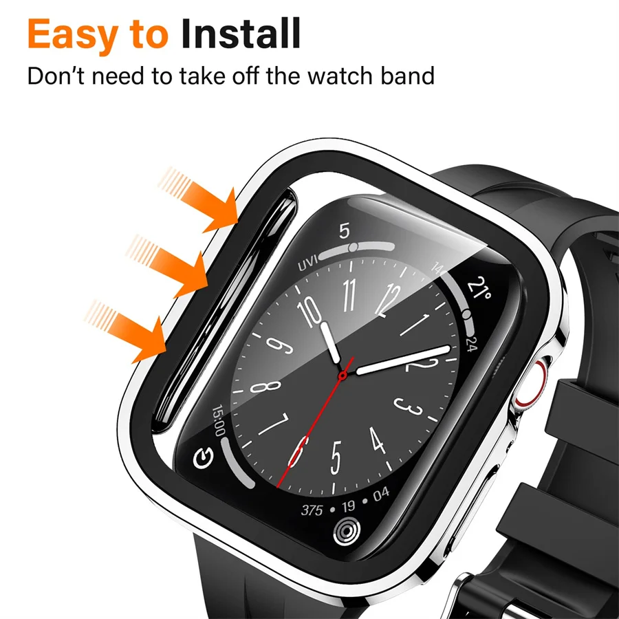 Glass+cover For Apple Watch ca - Tablet Accessories For Girls review and price