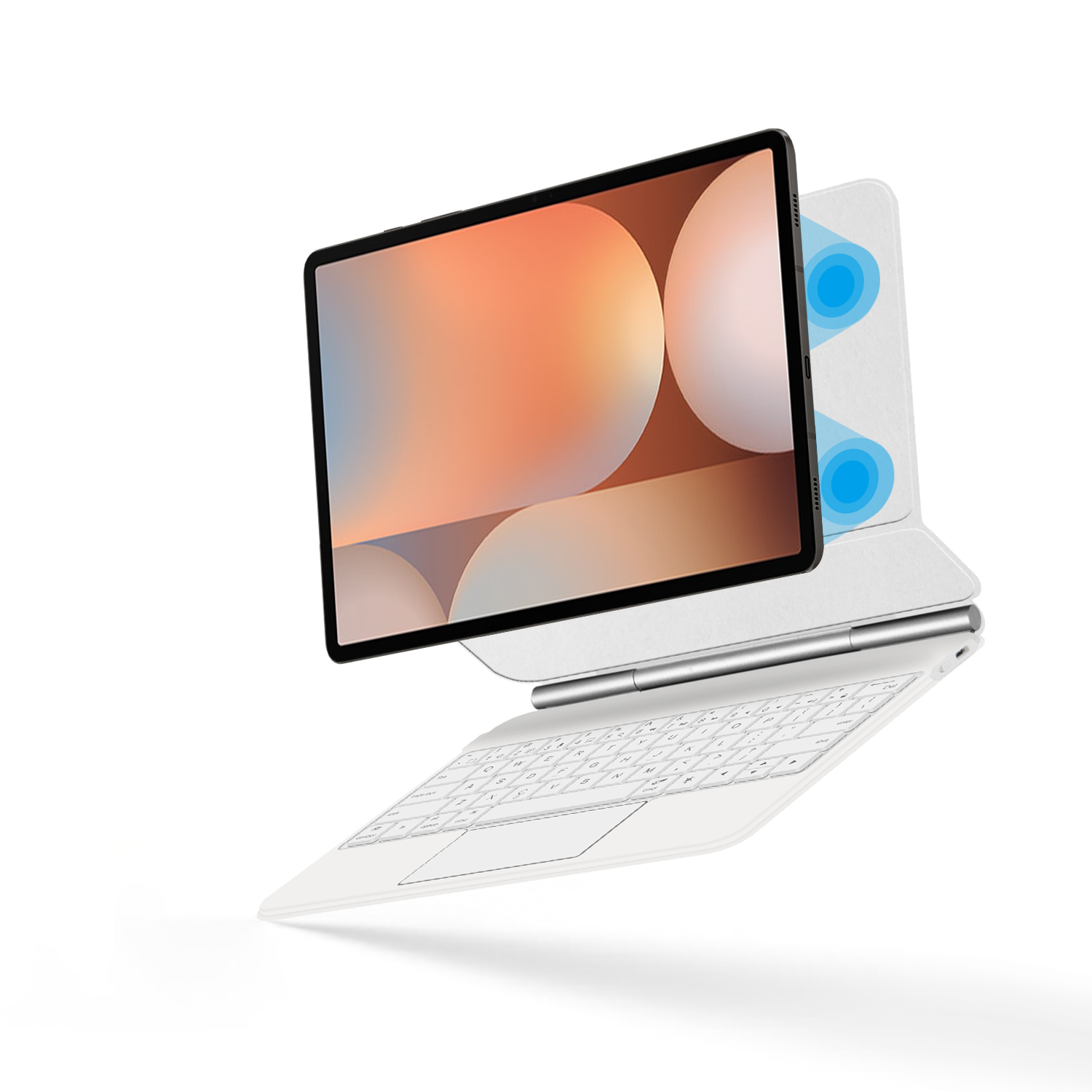 Magic Keyboard For Samsung Gal - Tablet S9 Fe Accessories review and price