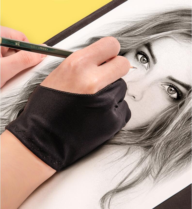 Two-fingers Artist Anti-touch  - Drawing Glove Artist review and price