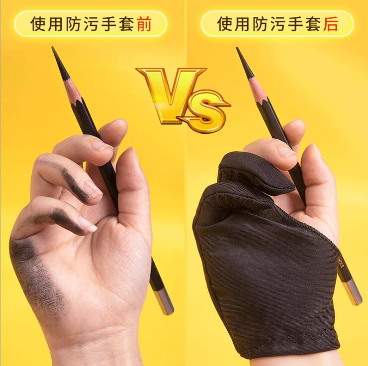 Two-fingers Artist Anti-touch  - Drawing Glove Artist review and price