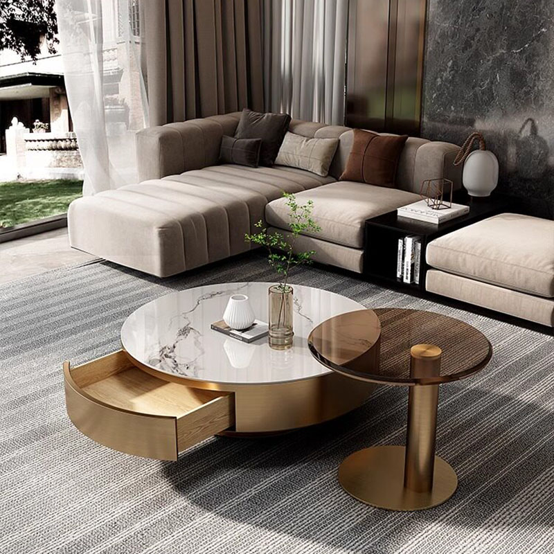 Round Clear Coffee Table Simpl - Unique Table Accessories review and price