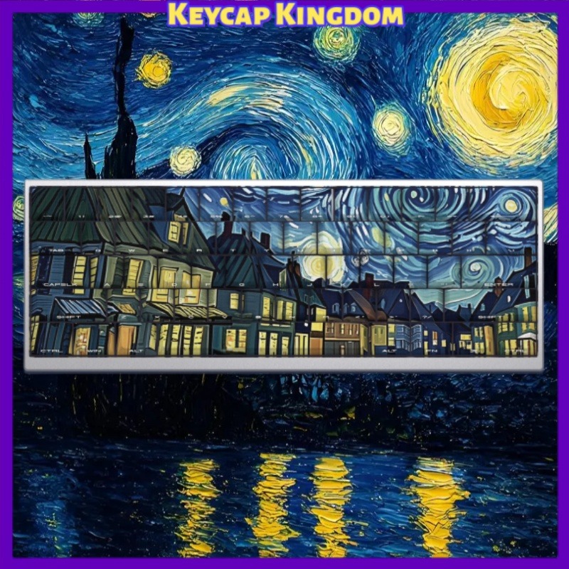 Van Gogh Starry Sky Theme Keyc - Tablet Accessories For Gaming review and price