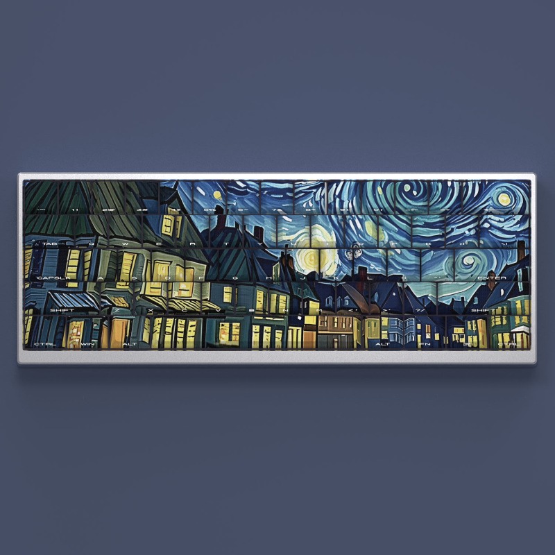 Van Gogh Starry Sky Theme Keyc - Tablet Accessories For Gaming review and price