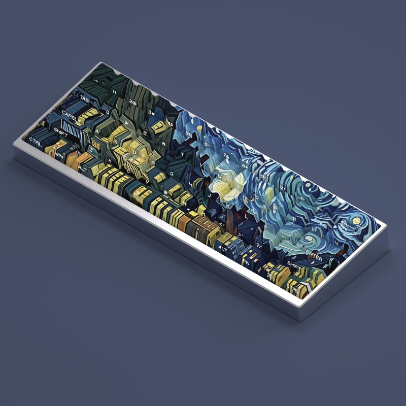 Van Gogh Starry Sky Theme Keyc - Tablet Accessories For Gaming review and price