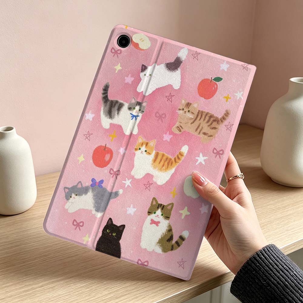 Art Pink Cat Pattern Soft For  - Samsung Tablet S11 Accessories review and price