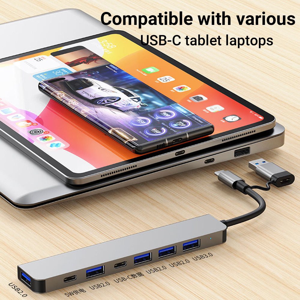 7-in-1 Dual-Head USB-C&USB Doc - Tablet Reading Accessories review and price