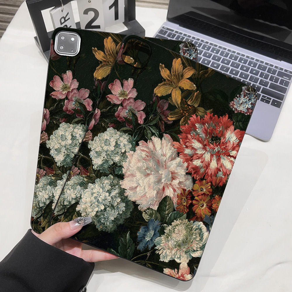 Vintage Oil Painting Of Flower - Samsung Tablet S11 Accessories review and price