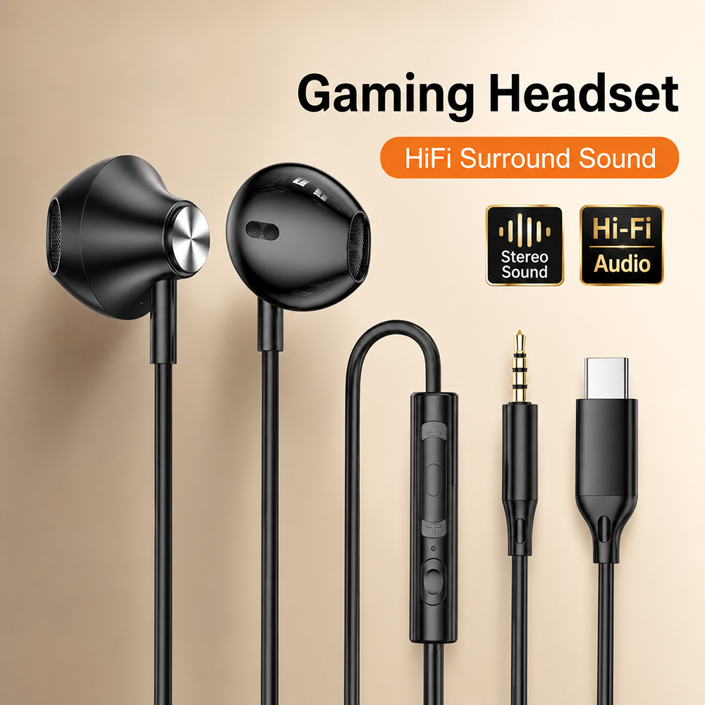 HiFi Surround Headphones Bass  - Xiaomi Tablet Accessories review and price