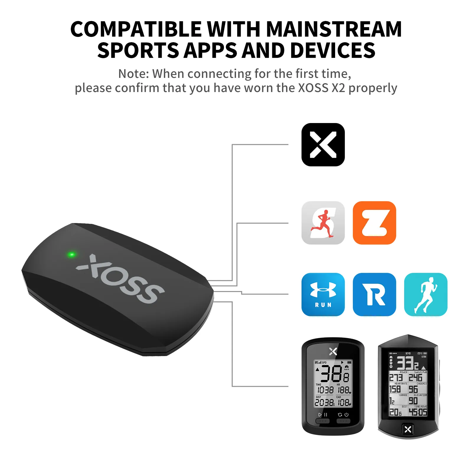XOSS X2 Chest Strap Heart Rate - Bluetooth Trackpad review and price