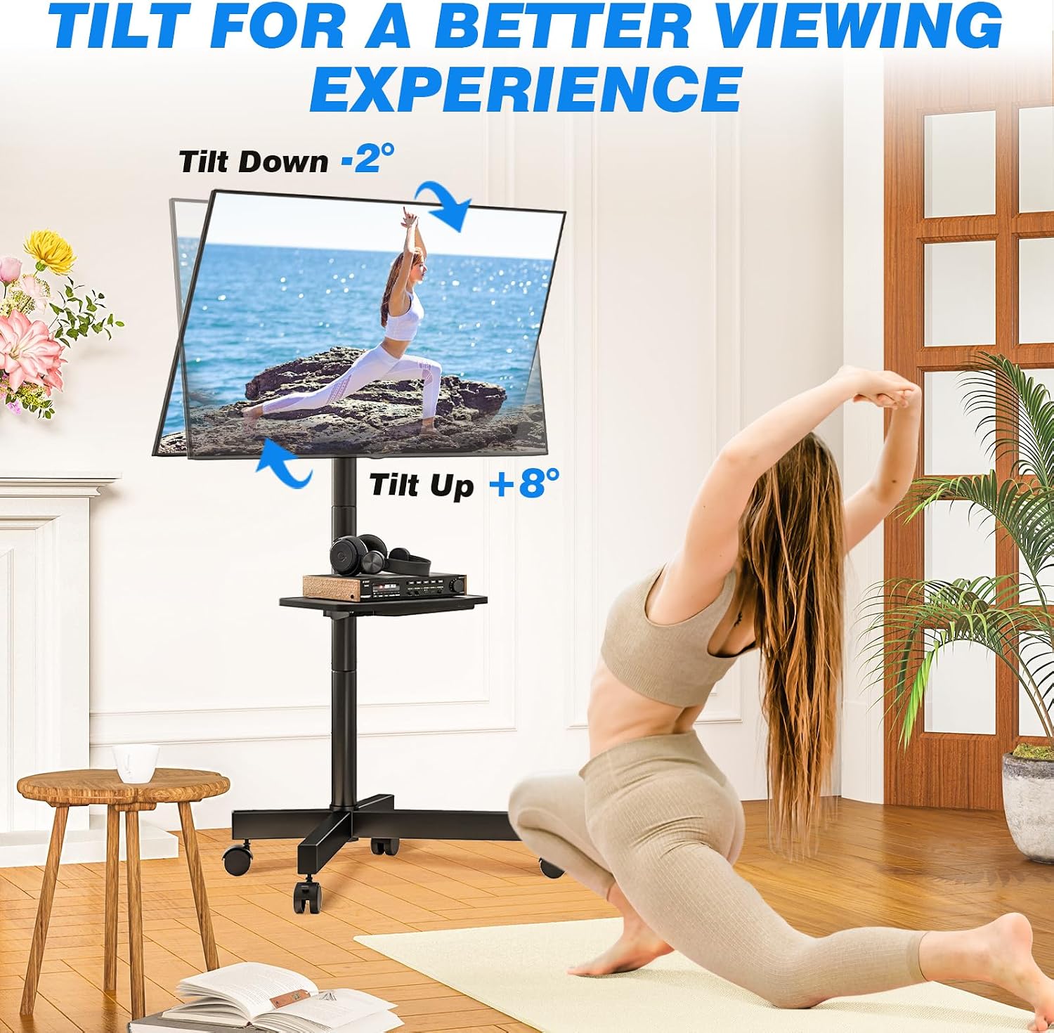 Mobile TV Stand for 23-65 Inch - Mobile & Tablet Accessories review and price