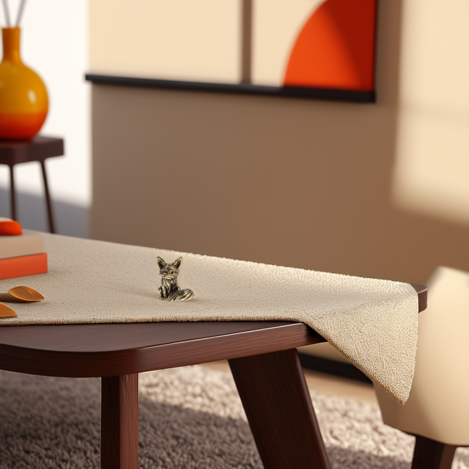 Vintage Solid Brass Fox Orname - Unique Table Accessories review and price
