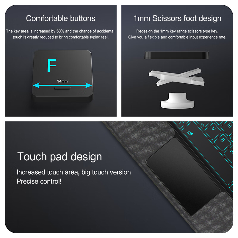 Magic Keyboard Case For Xiaomi - Redmi Tablet Accessories review and price