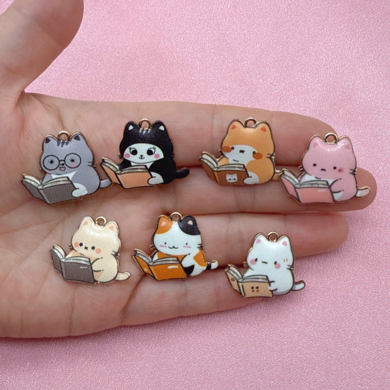 12pcs Cartoon Cute Alloy Print - Mobile & Tablet Accessories review and price