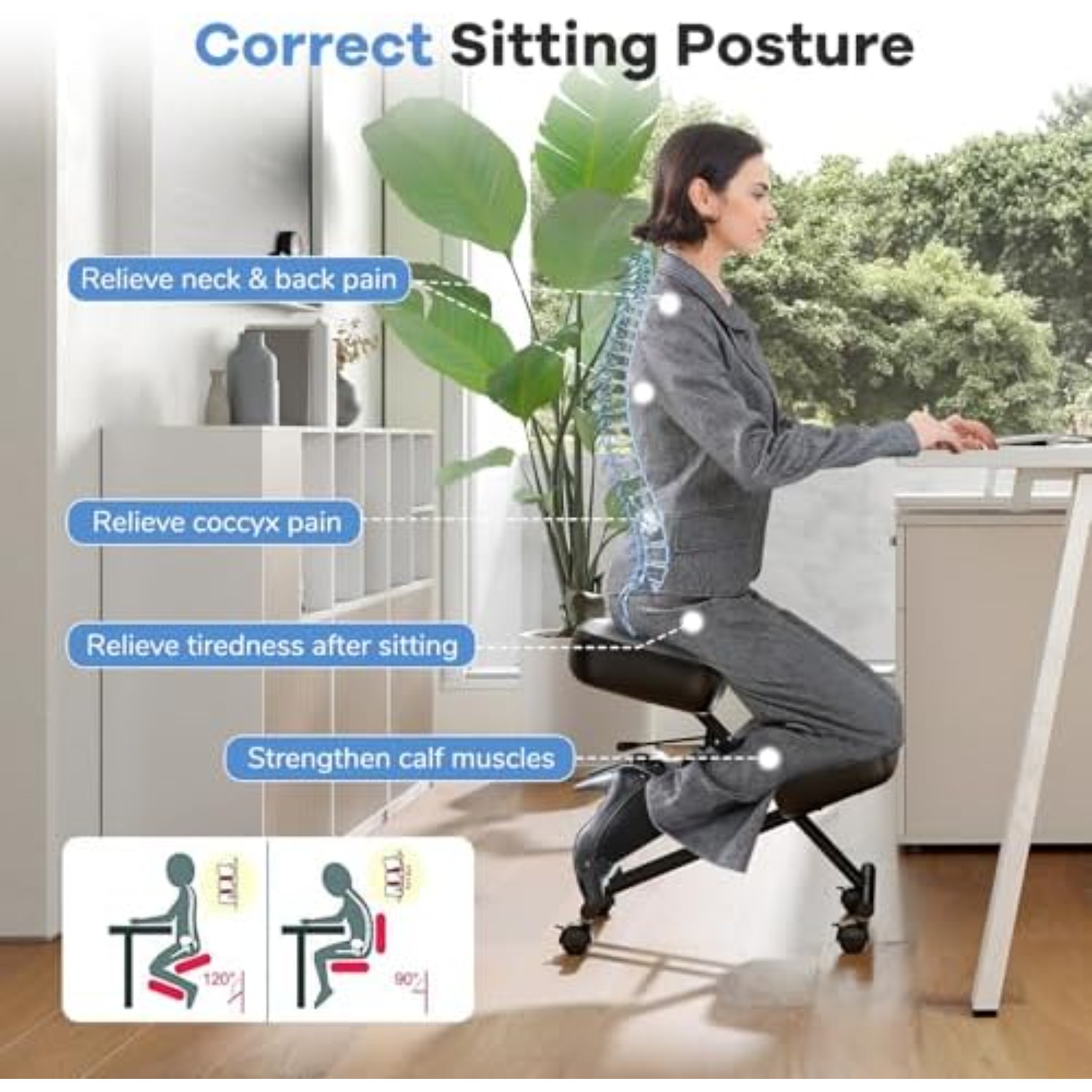 Kneeling Chair, Upholstered Mo - Mobile & Tablet Accessories review and price