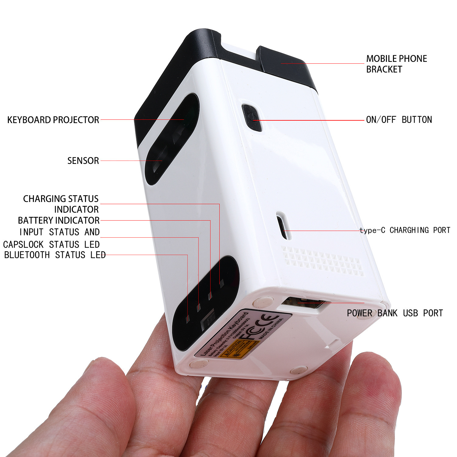 Laser Projection Virtual Keybo - Bluetooth Trackpad review and price