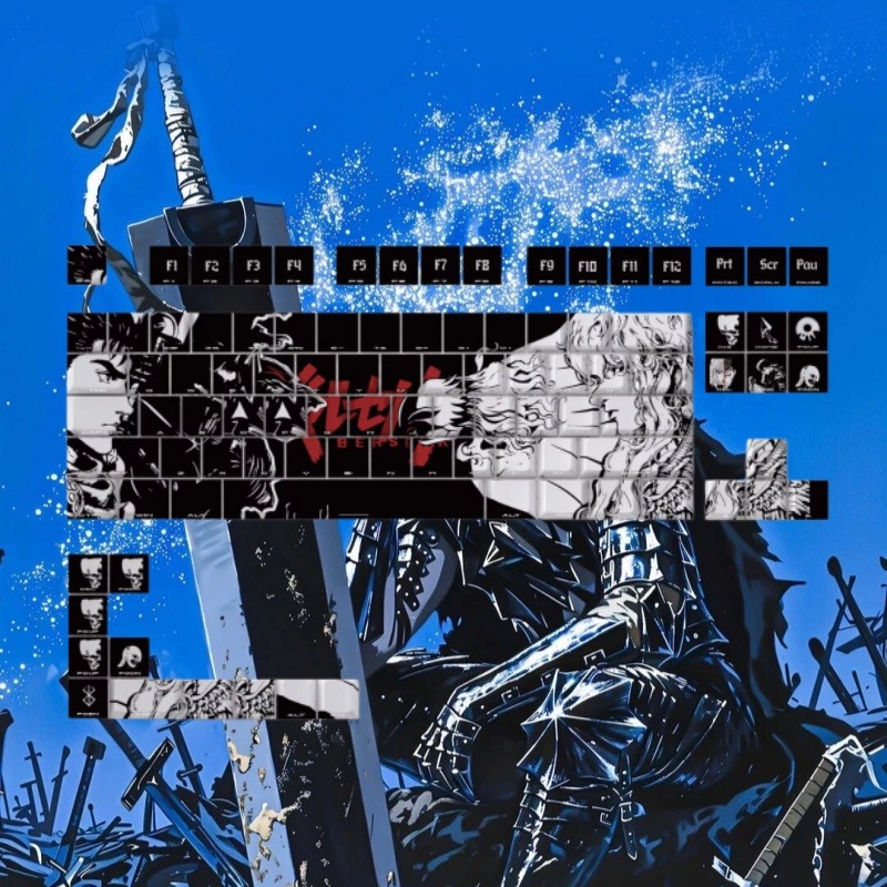 BERSERK Theme Anime Keycap 98  - Tablet Accessories For Gaming review and price