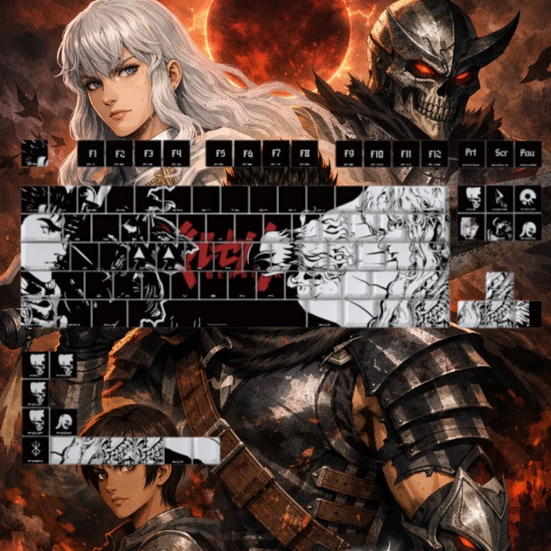 BERSERK Theme Anime Keycap 98  - Tablet Accessories For Gaming review and price