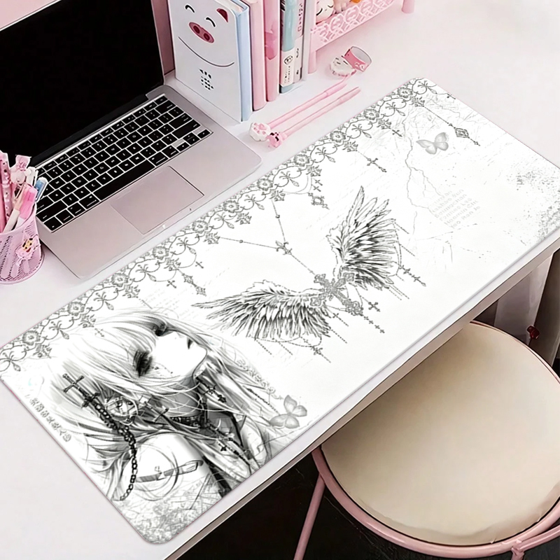 Leather Mousepad Black White A - Tablet With All Accessories review and price