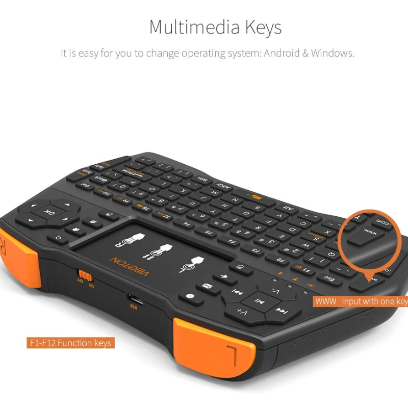 2.4G Tricolor Backlight Wirele - Bluetooth Trackpad review and price